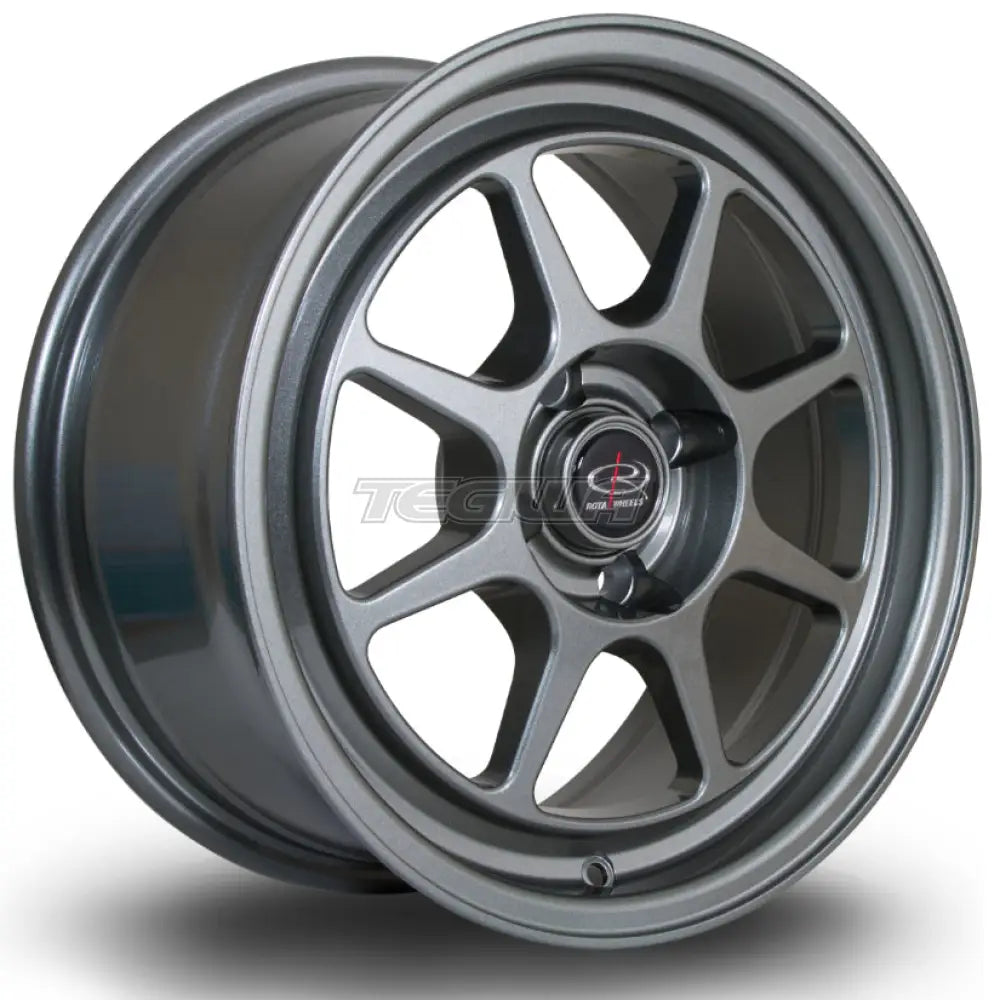 Rota Spec8 Alloy Wheel 15x7 ET35 4x100 Steelgrey 67.1mm CB Alloy Wheels