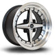 Rota Zero Alloy Wheel 15x8 ET10 4x114 Gloss Black Polished Face 73mm CB Alloy Wheels