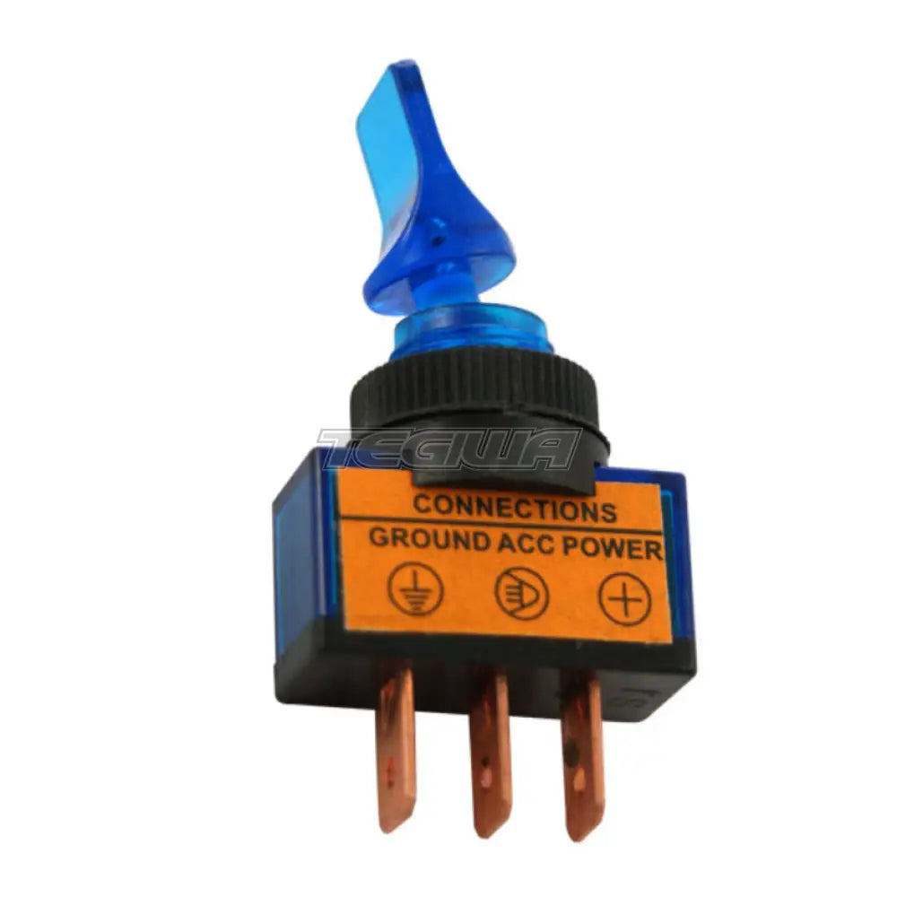RRS Blue Luminous Switch 2Pos. On/Off 12V 20A 3 Flat Pins