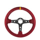 Rrs Corsa Steering Wheel T90 350Mm Red Suede / 32X28Mm Wheels And Accessories