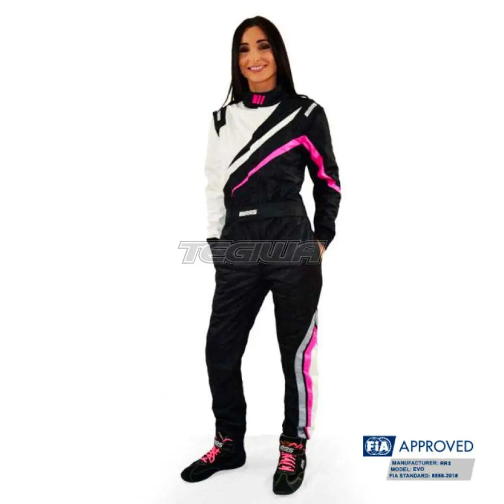 Rrs Dynamic Race Suit Black/Pink - Fia 8856-2018 Suits