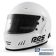 Rrs Fia 8859-2015/Snell Sa2020 Protect Circuit Helmet White Helmets