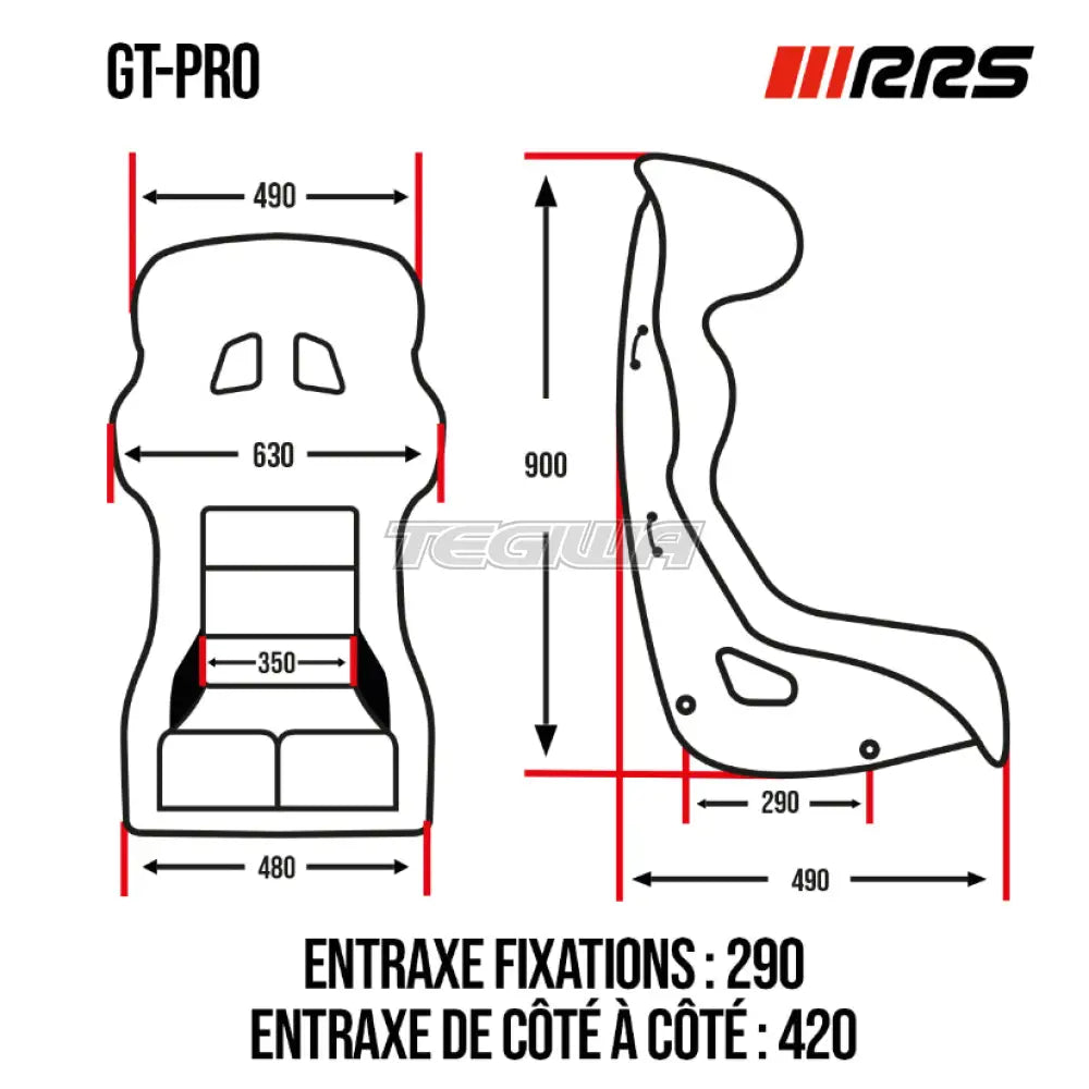 Rrs Fia Gt Pro Rst1200 Racing Seat 8855-2021 Seats Rails & Mounts