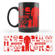 Rrs Mug Black Lanyards Keyrings & Gifts