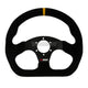 Rrs Track Steering Wheel Flat 290X330Mm – Suede Wheels And Accessories
