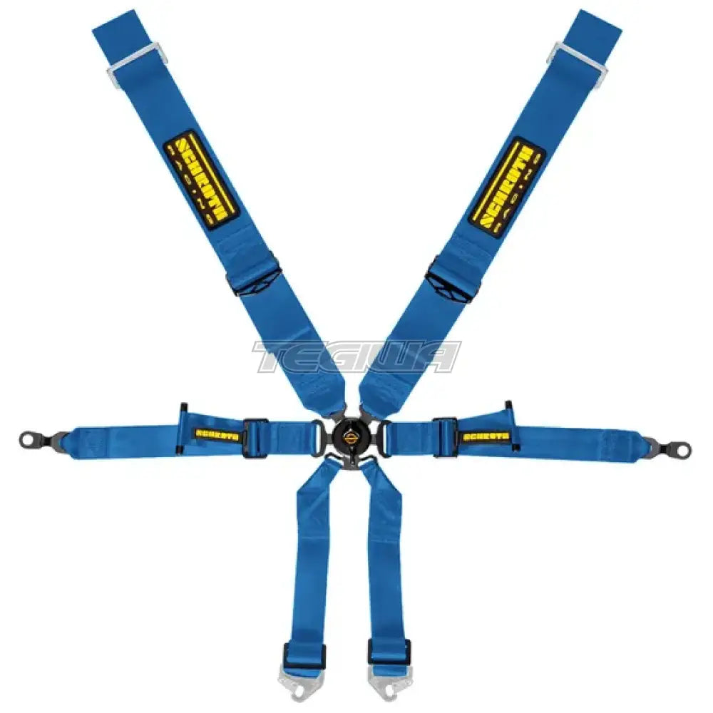 Schroth 6 Point 3X2 Oem Porsche 991 Harness Blue Harnesses