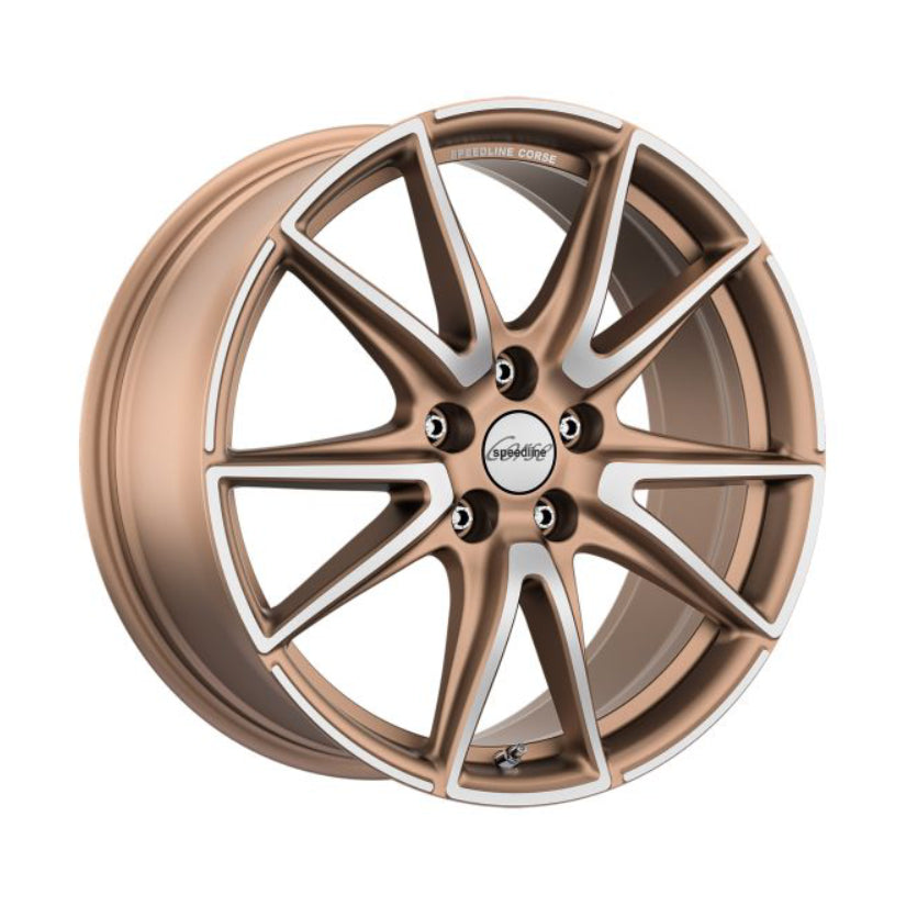 Speedline Corse SL6 Vettore Alloy Wheel 19x9.5 ET55 5x112 Matt Bronze Diamond Cut