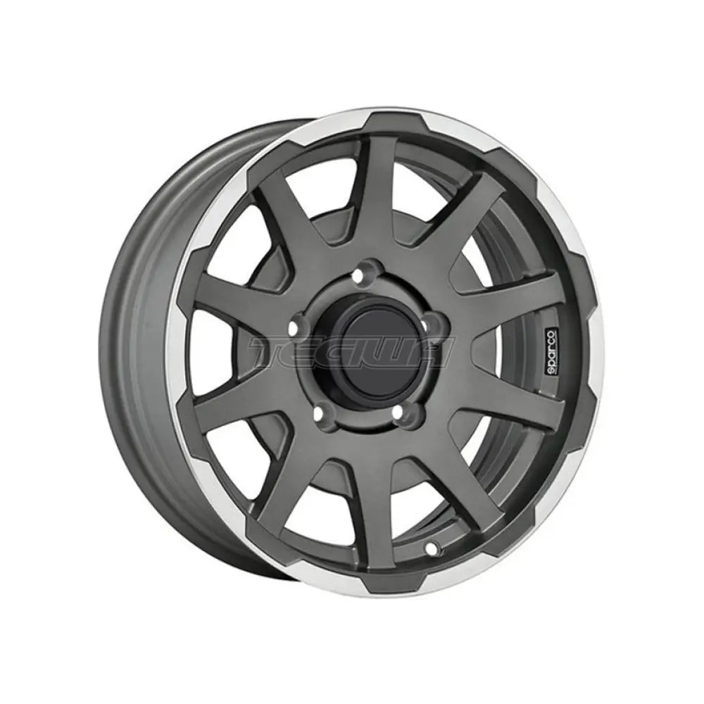 SPARCO Sparco Dakar Alloy Wheel 16x5.5 ET0 5x139.7 Matt Dark Grey Polished Lip 108.3mm CB Alloy Wheels