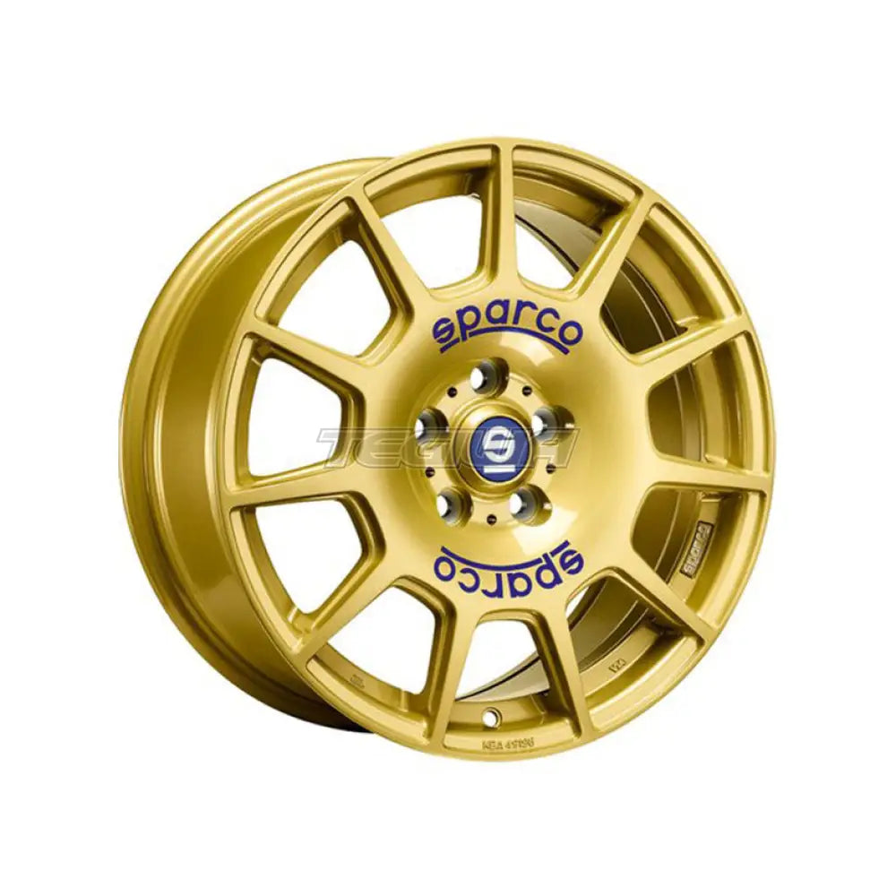 SPARCO Sparco Terra Alloy Wheel 17x7.5 ET48 5x100 Race Gold Blue Lettering 63.4mm CB Alloy Wheels