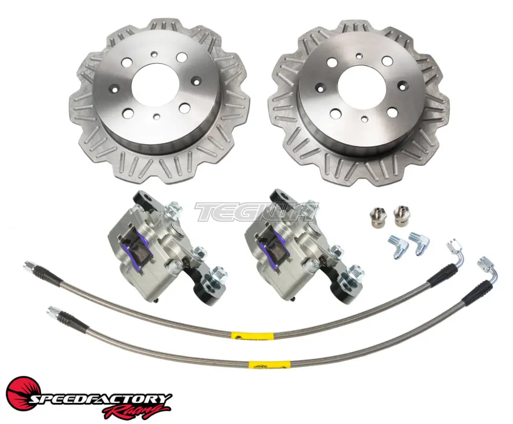 Speedfactory AWD / FWD Lightweight Rear Staging Brakes Kit - Honda Civic EG/DC/EK/EF/DA