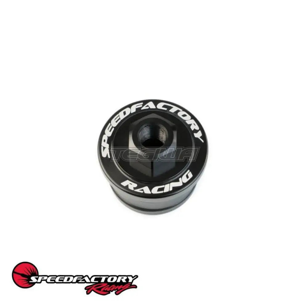 Speedfactory Billet Aluminum B Series Crank Case Pressure Port - Black