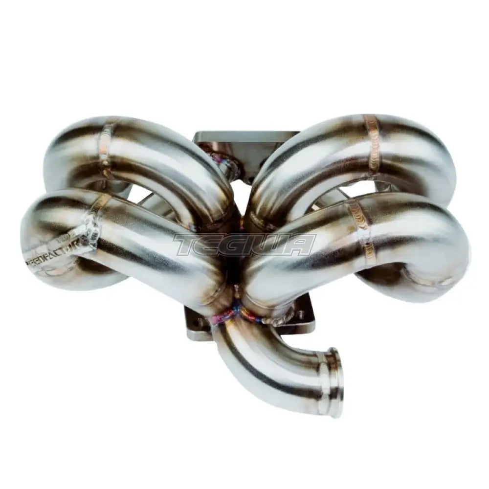 SpeedFactory Stainless Steel Turbo Manifold Ram Horn Style Honda D-Series T3 Flange w 38-40mm V-Band WG - AC Compatible