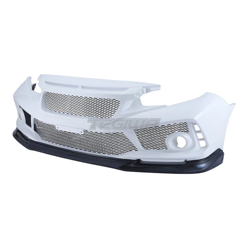 Spoon Sports Aero Front Bumper Carbon Lip Honda Civic Type-R FK8 17-22 With Honda Sensing