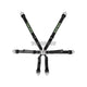 Takata Race 2x2 Harness Snap-On FHR Black - HANS