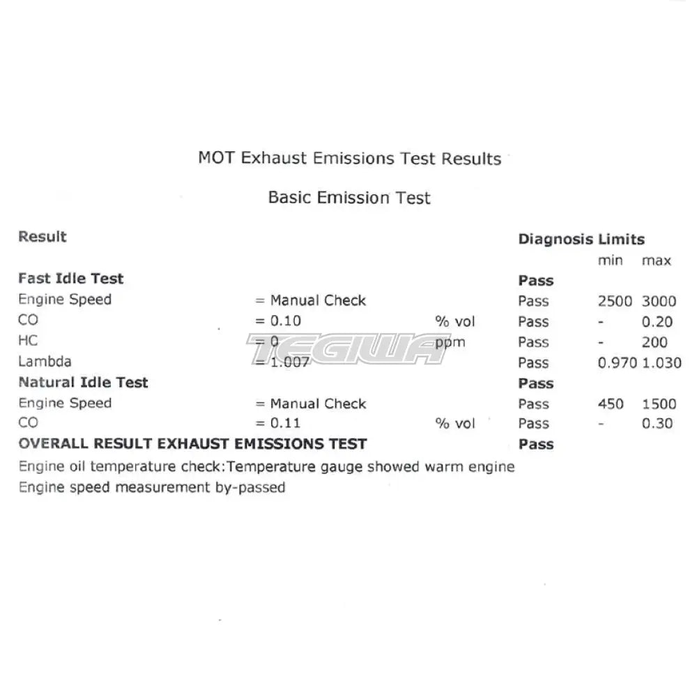 Tegiwa 400 Cell 70mm Cat Downpipe HONDA CIVIC TYPE R EP3 01-06 (MOT Emissions Compliant)