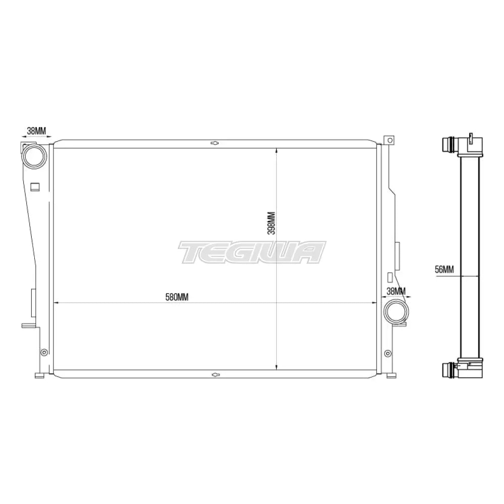 Tegiwa Aluminium Alloy Radiator BMW E46 M3 - STANDARD