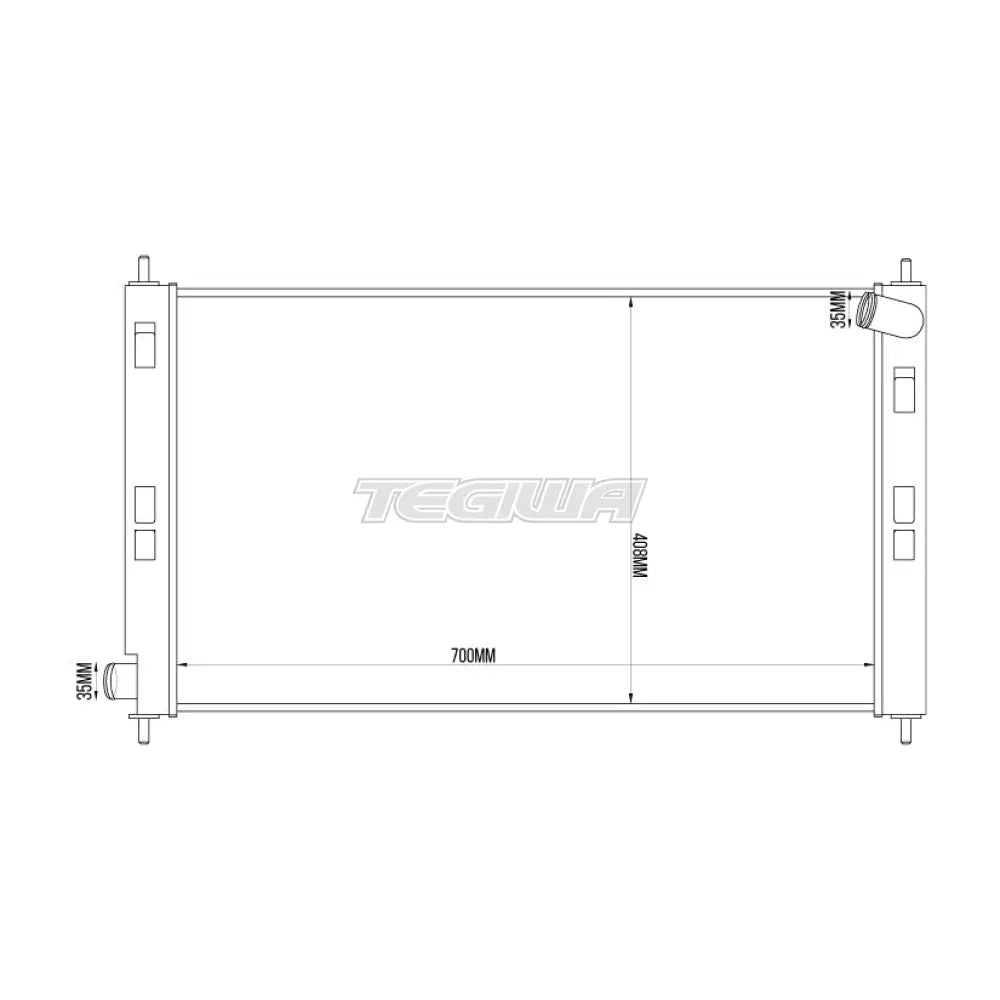 TEGIWA Aluminium Alloy Radiator MITSUBISHI EVO 10