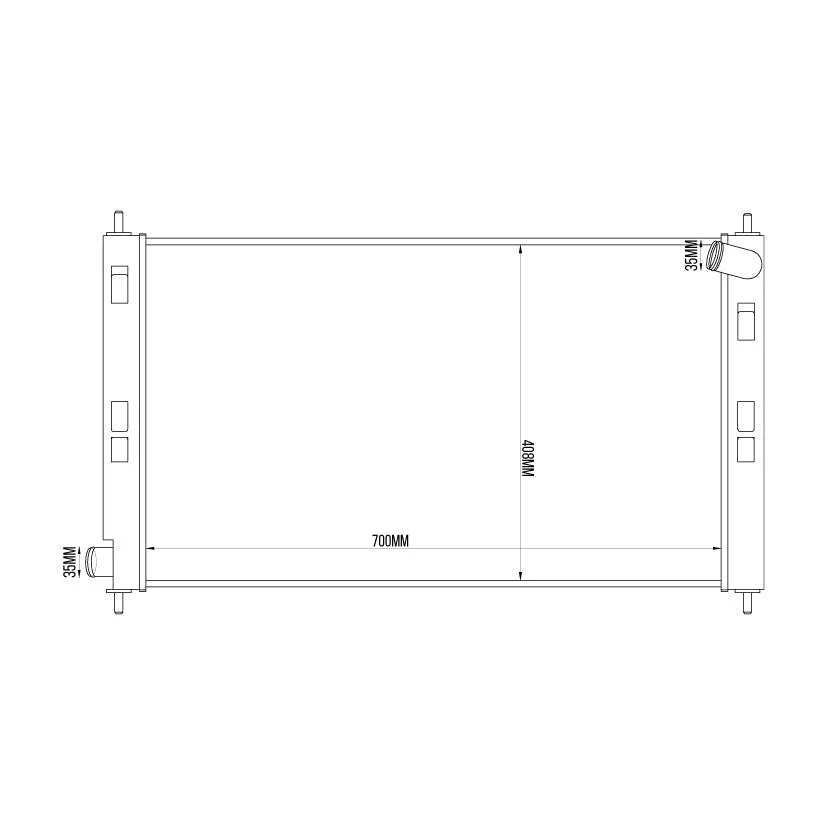 TEGIWA Aluminium Alloy Radiator MITSUBISHI EVO 10