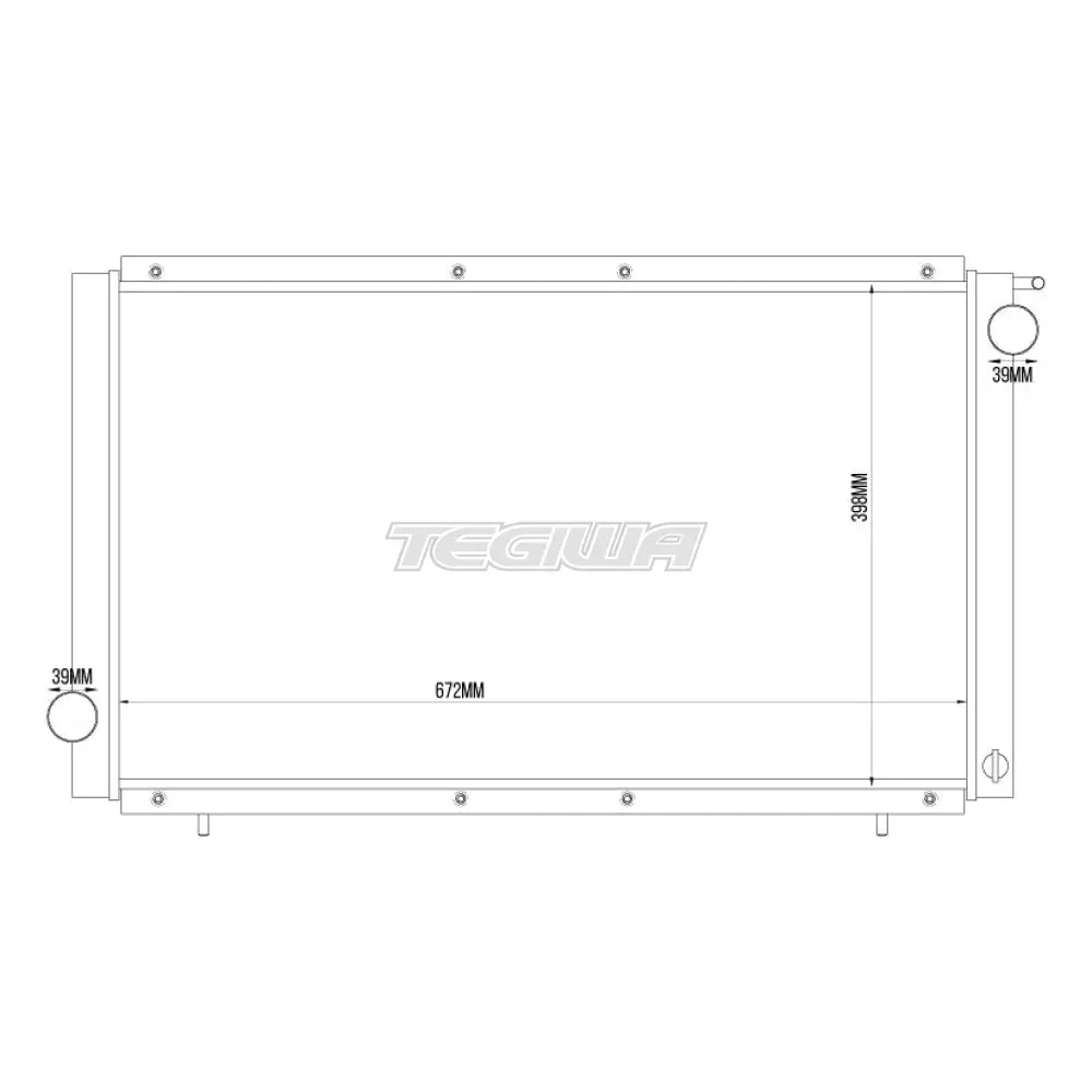 TEGIWA Aluminium Alloy Radiator SUBARU IMPREZA GC8