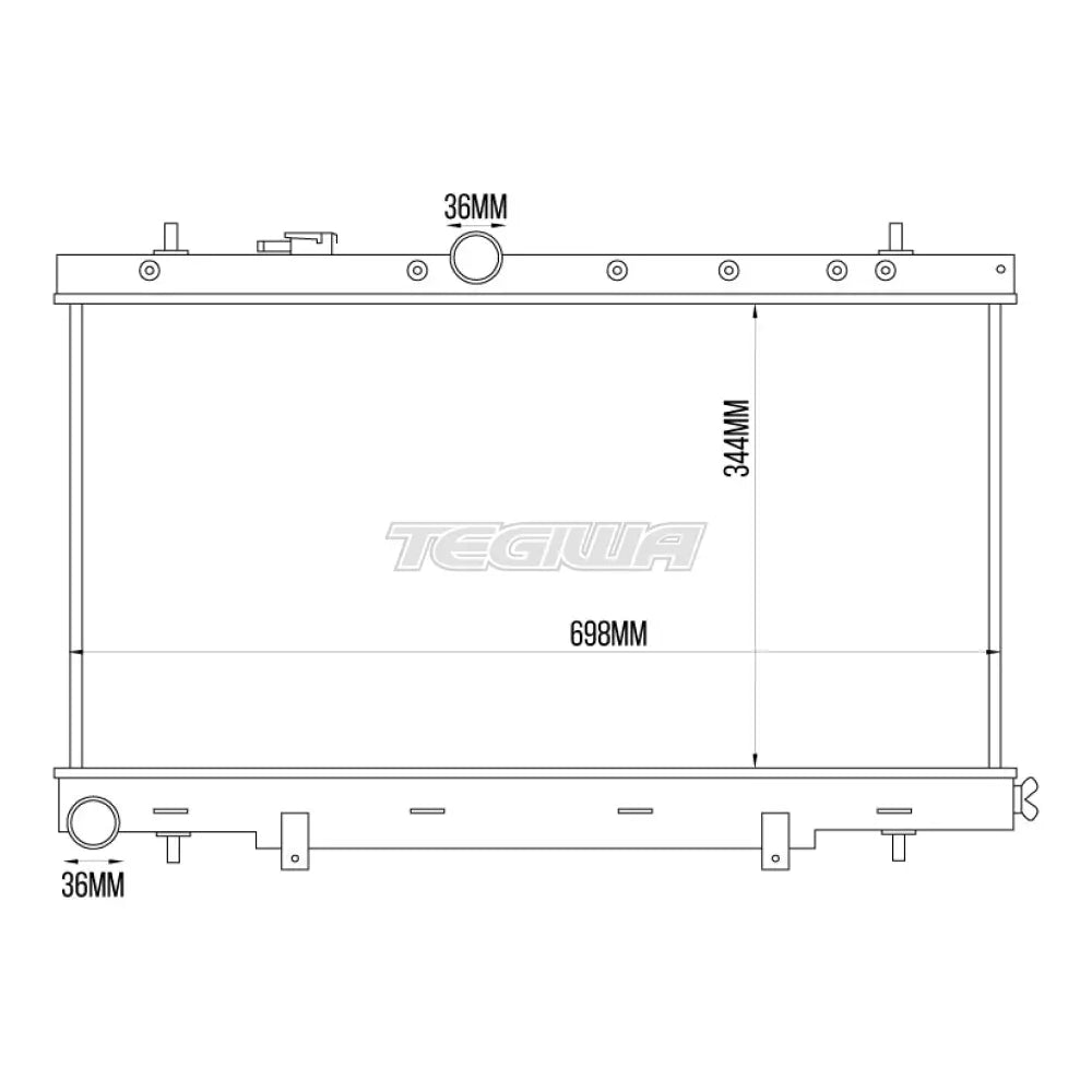 Tegiwa Aluminium Alloy Radiator SUBARU IMPREZA GDB