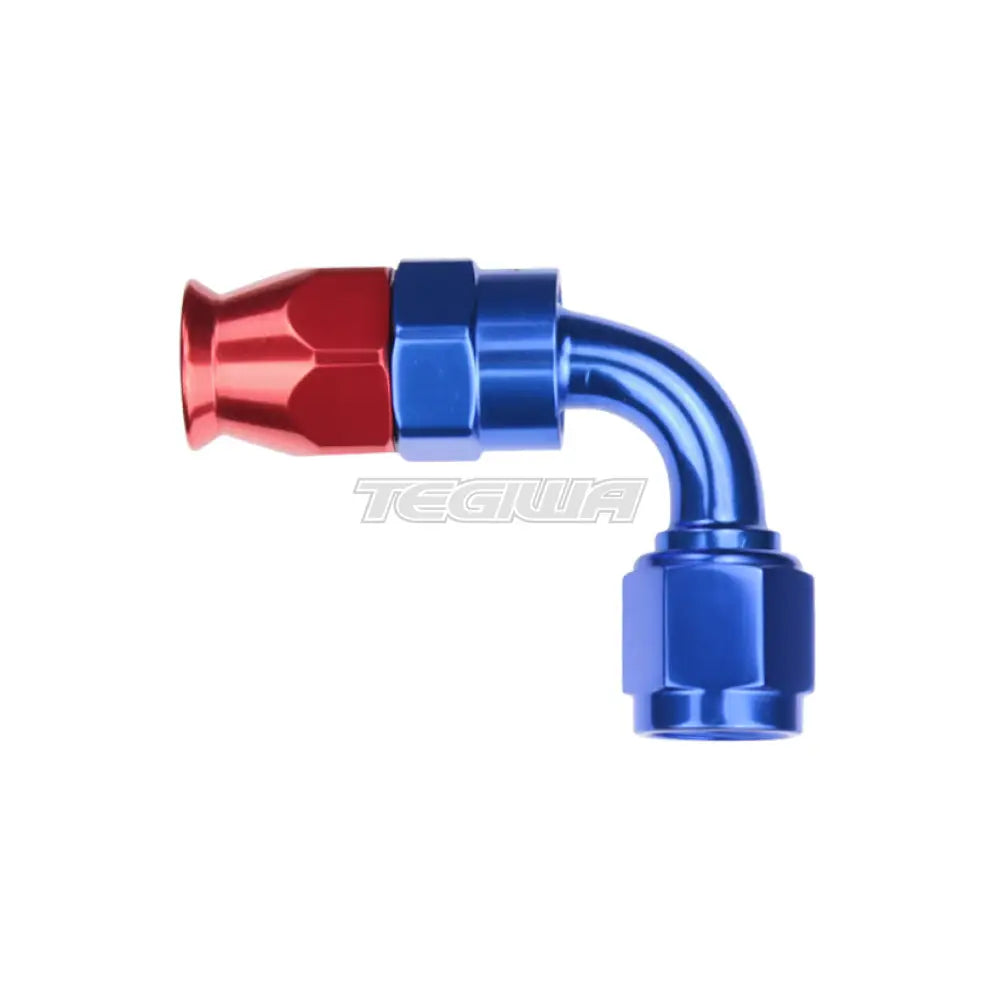 Raccordo AN-6 In Alluminio 120 Gradi HEL Riutilizzabile PTFE Per Tubo Intrecciato - Nero Anodizzato