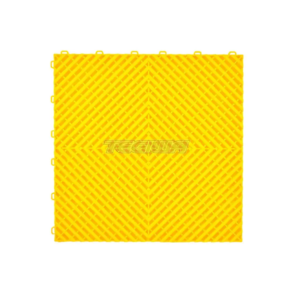 Tegiwa Duramat Vented Garage Workshop Floor Tile Modular Flooring 40x40cm Yellow Accessories