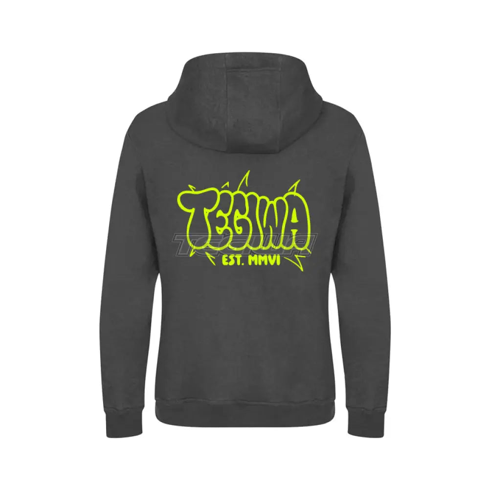 Tegiwa Graffiti Logo Hoodie Charcoal / Small Hoodies