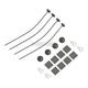 Tegiwa Slim Fan Low Profile Universal Fitting Fixing Kit Clips Ties Support