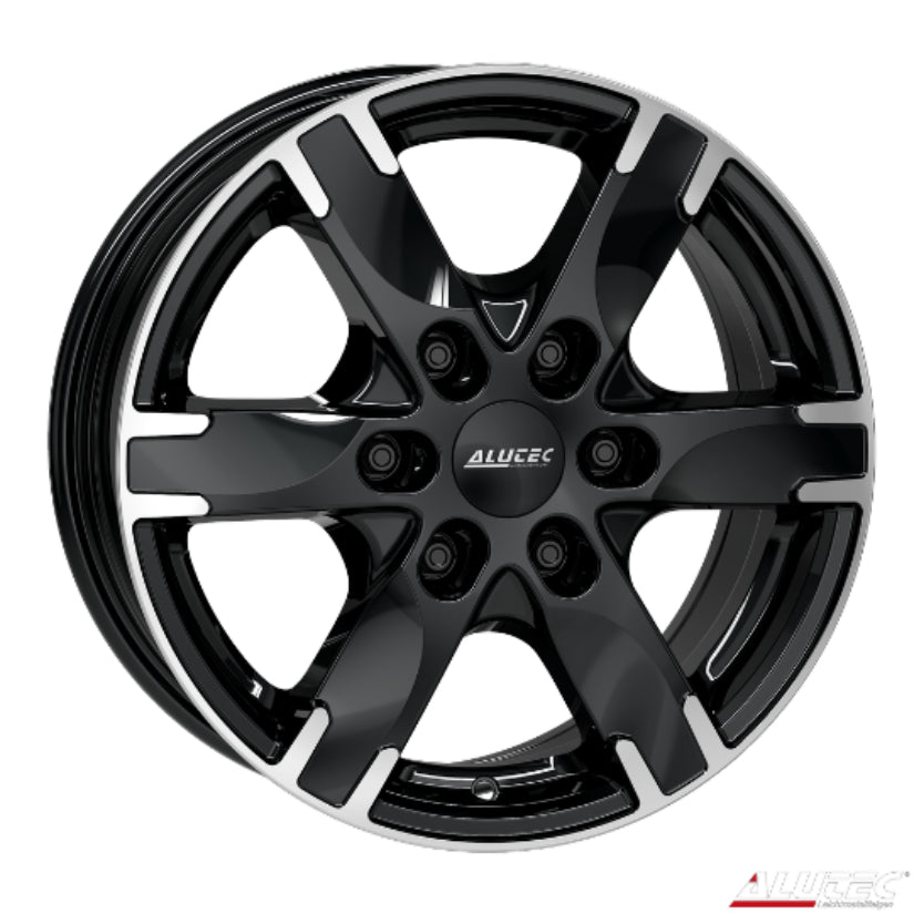 ALUTEC Titan Alloy Wheel 18x8 ET45 6x114 Diamond Black Polished 66.1mm CB