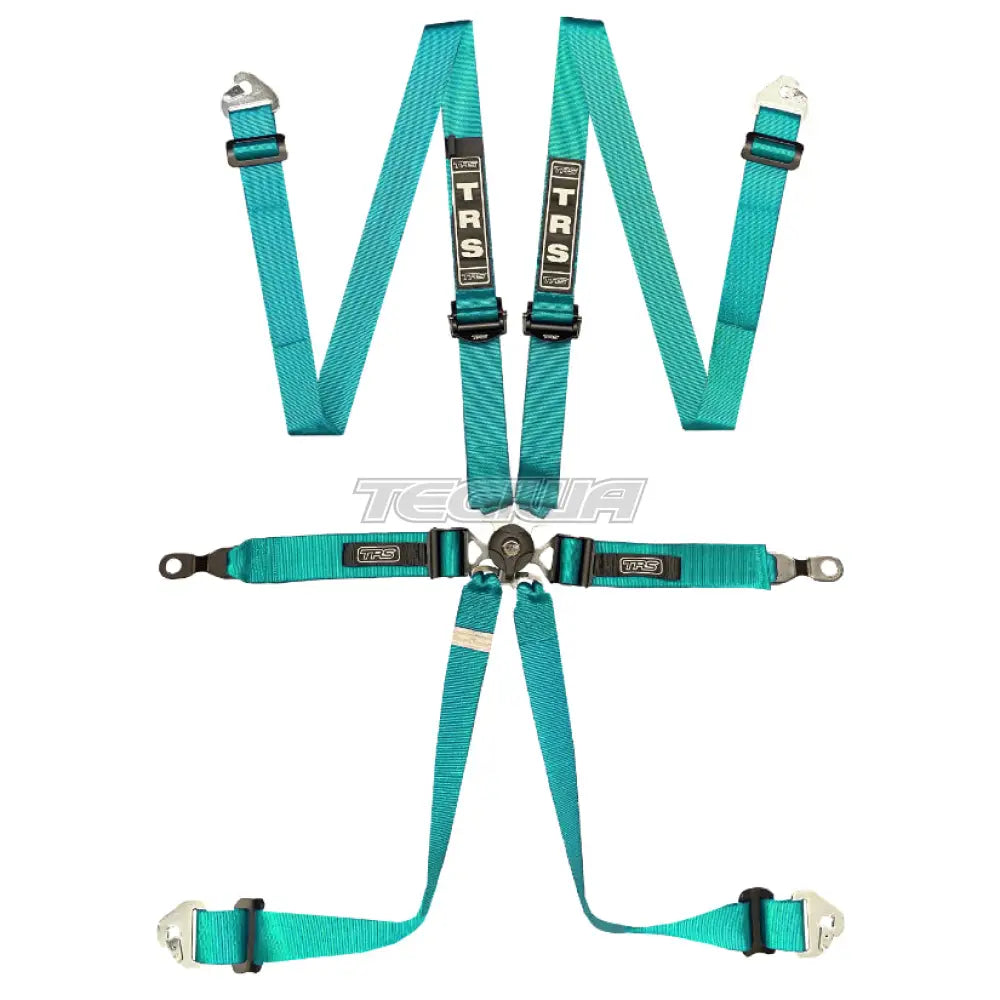 Trs Porsche Pro Quick Adjuster 2In 6 Point Ultralite Fia Harness Miami Blue Harnesses