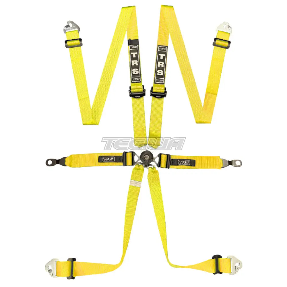 Trs Porsche Pro Quick Adjuster 2In 6 Point Ultralite Fia Harness Yellow Harnesses