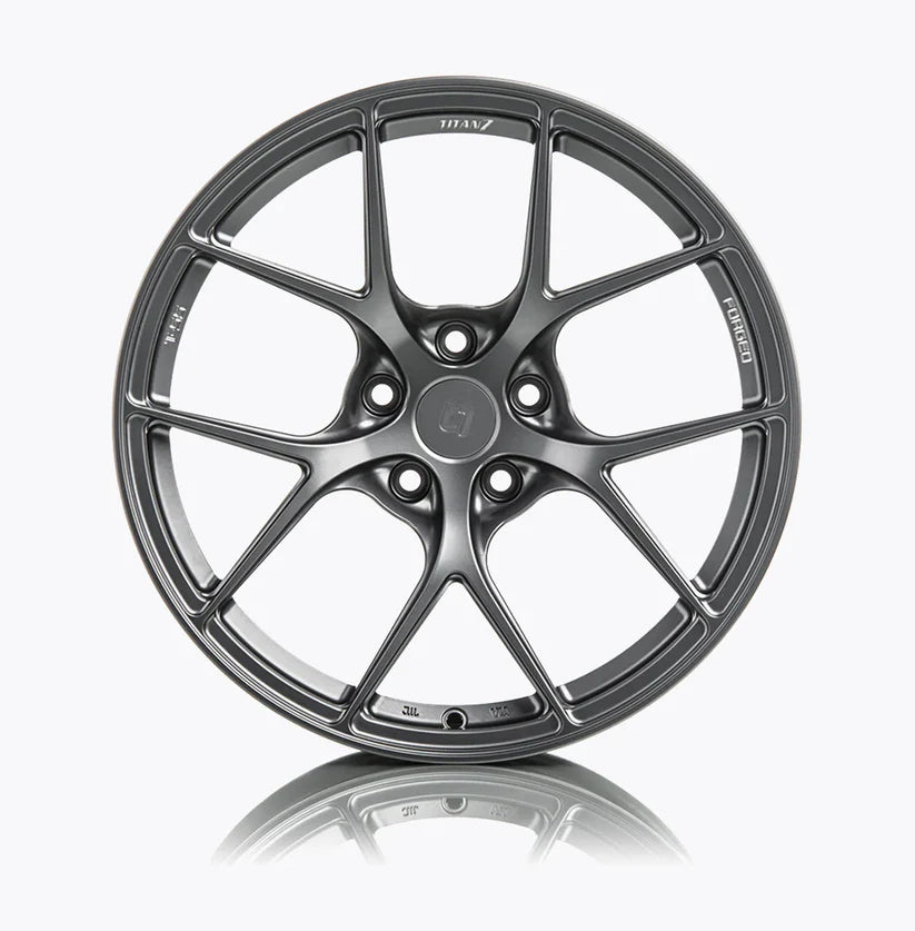 TITAN 7 T-S5 18 X 8.5 ET44 5X120 SATIN TITANIUM - CLEARANCE