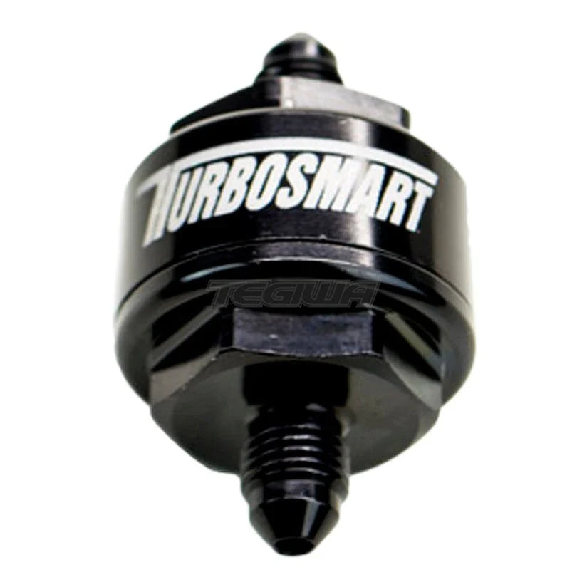 TurboSmart Billet Turbo Oil Feed Filter 44um AN-3 - Black
