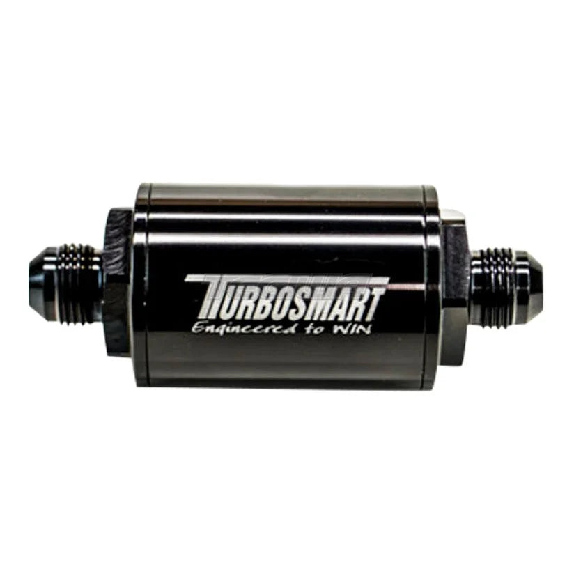 TurboSmart FPR Billet Fuel Filter 10um AN-8 - Black