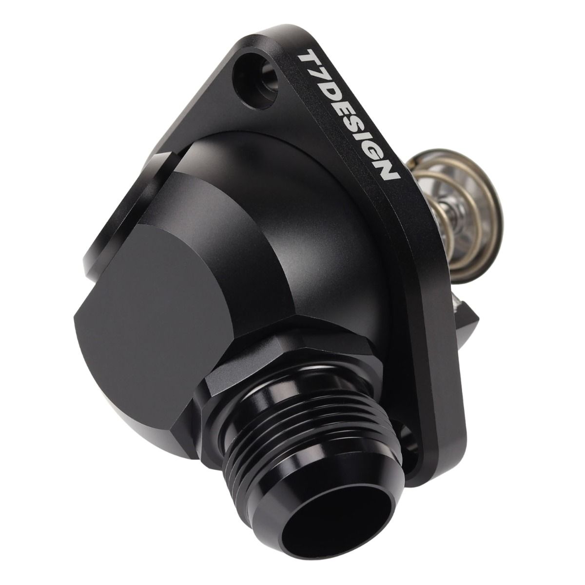 T7Design Swivel Neck Thermostat Housing Black Honda K-Series K20
