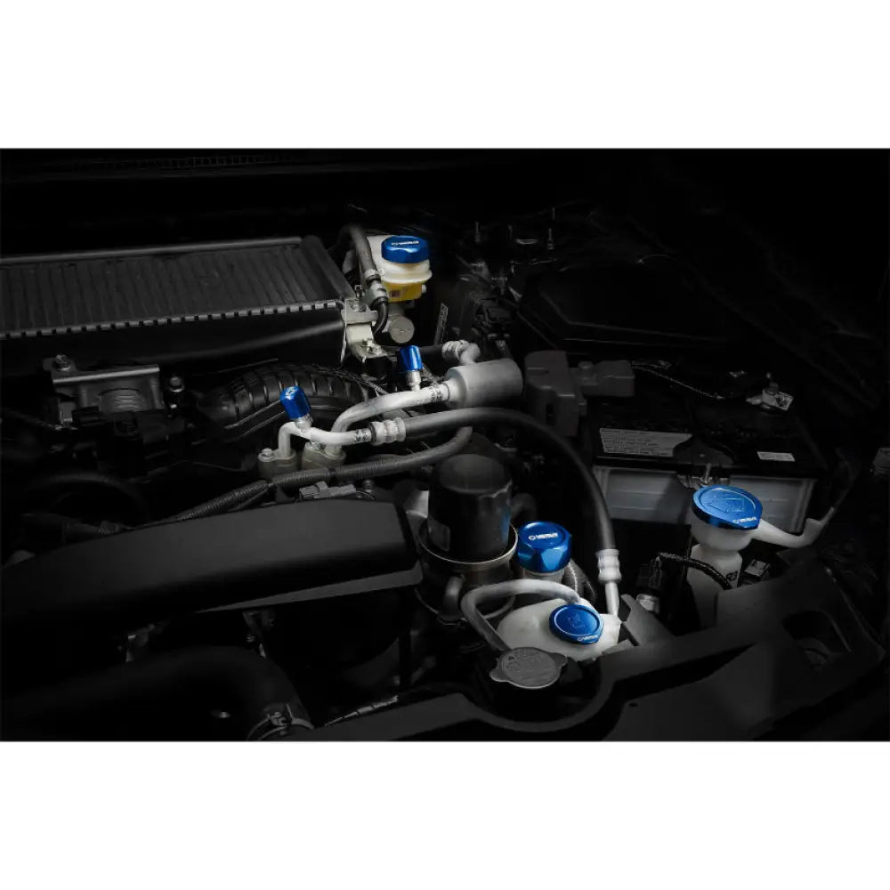 Verus Engineering Brake Master Cap Anodized Subaru Wrx Vb Engine Bay