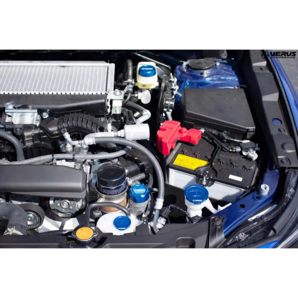 Verus Engineering Engine Bay Cap Kit Fhs Oil Anodized Subaru Wrx Vb