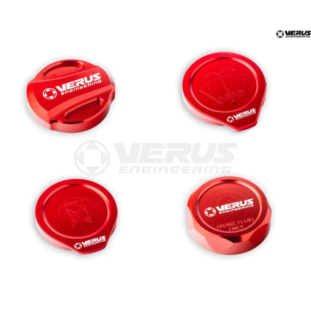 Verus Engineering Engine Bay Cap Kit Rla Oil Anodized Subaru Wrx Vb