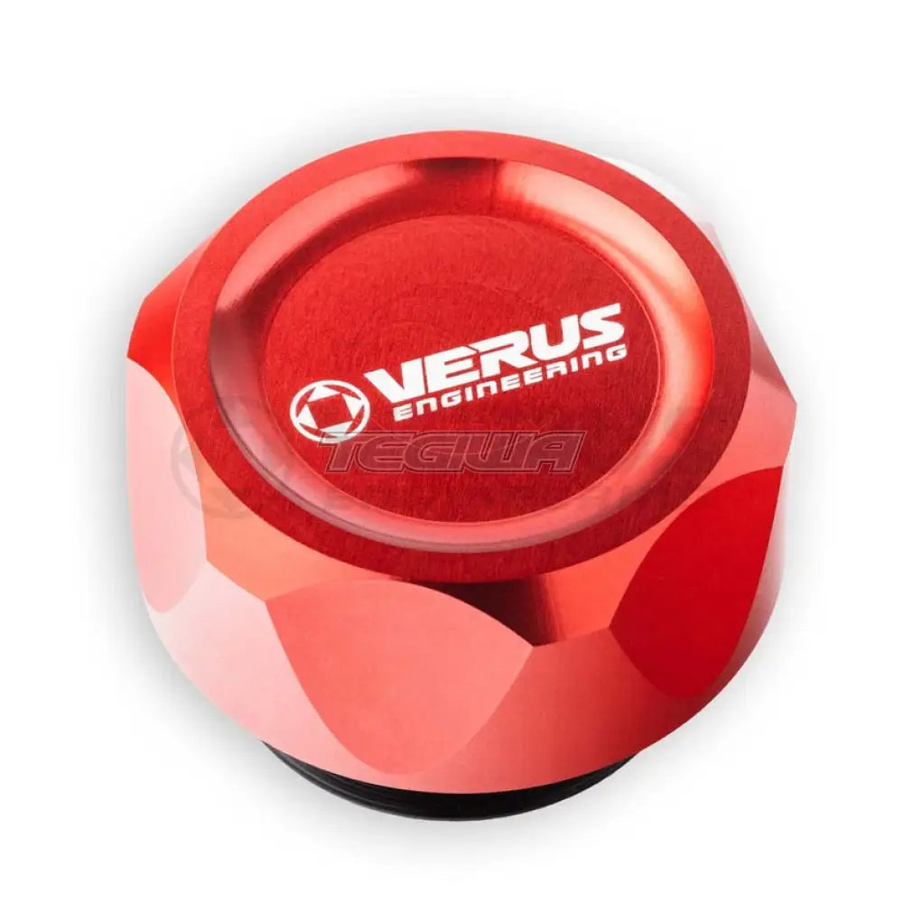 Verus Engineering Fhs Oil Cap Anodized Fl5 Honda Civic Type R 22-Present Red Engine Bay