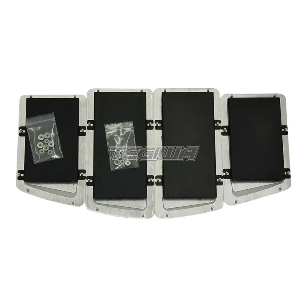 Verus Engineering Hood Louver Rain Guard Kit - Toyota Subaru BRZ/FRS/GT86 - 4 Guards for Slanted Kit - CLEARANCE SALE