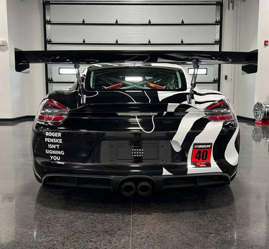 Verus Engineering UCW Rear Wing Kit Porsche Cayman 981 718 GT4