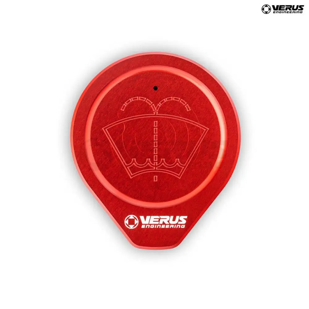 Verus Engineering Windshield Washer Cap Anodized Subaru Wrx/Sti Va Red Engine Bay