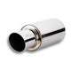 Vibrant Performance Polished Tpv Turbo Backbox 3In Inlet / 6.25In Round X 10In Single Wall 4In Tip