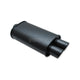 Vibrant Performance Streetpower Flat Black Exhaust Backbox 3In Inlet / Single Wall Dual Round Tip