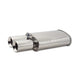 Vibrant Performance Streetpower Polished Backbox 2.5In Inlet / 5In X 9In 15In Double Wall Dual