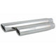 Vibrant Performance Weld-On Exhaust Tips 2.5In Inlet / 3In Outlet Single Wall Angle Cut Rolled Edge