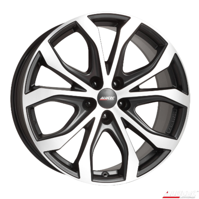 ALUTEC W10X Alloy Wheel 20x9 ET52 5x127 Racing Black Polished 71.6mm CB