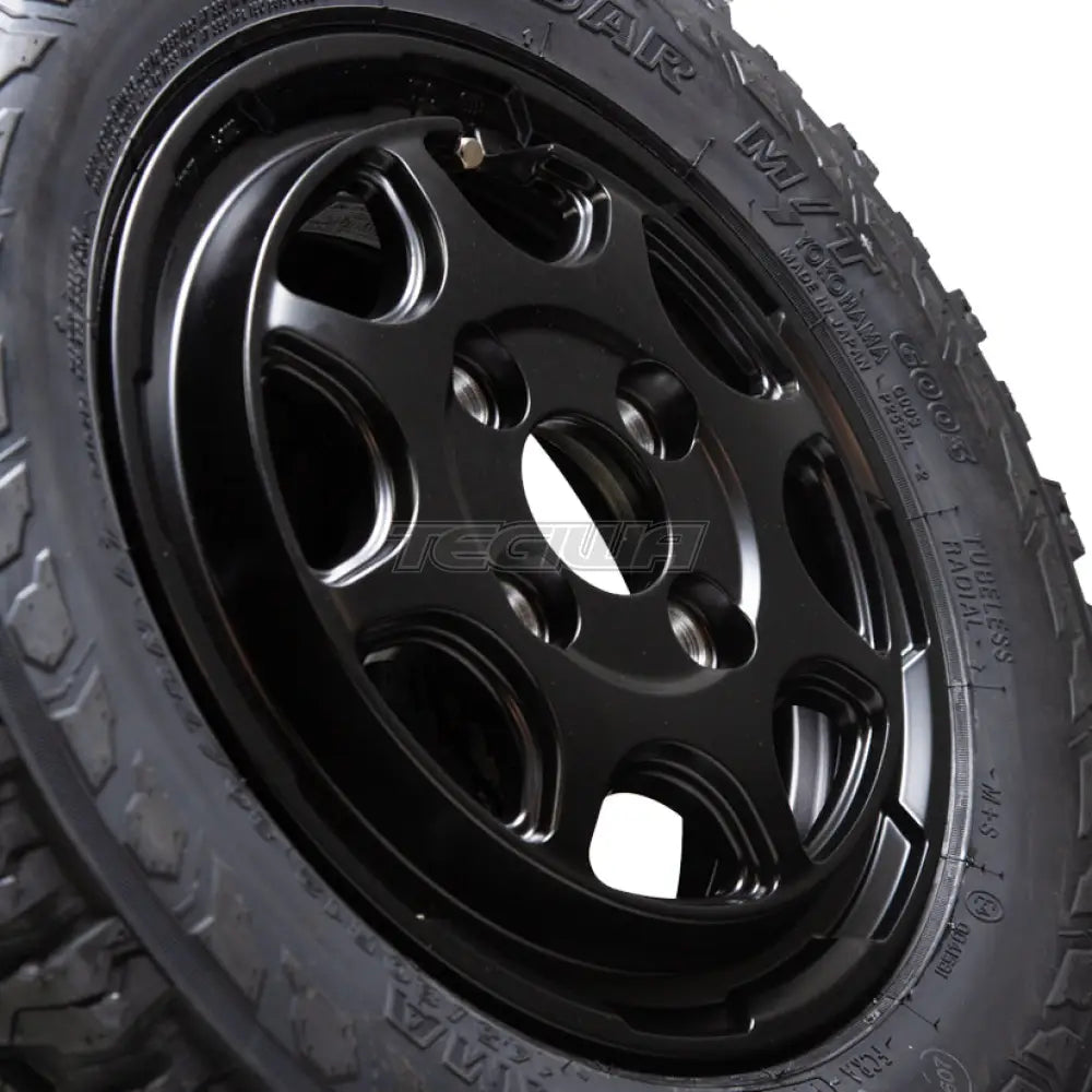 Weds Stadtberge 4x100 12x3.5 ET44 Alloy Wheel x Yokohama Geolandar M/T Tyres 145/80/12 (Set of 4) Kei Truck Van Honda