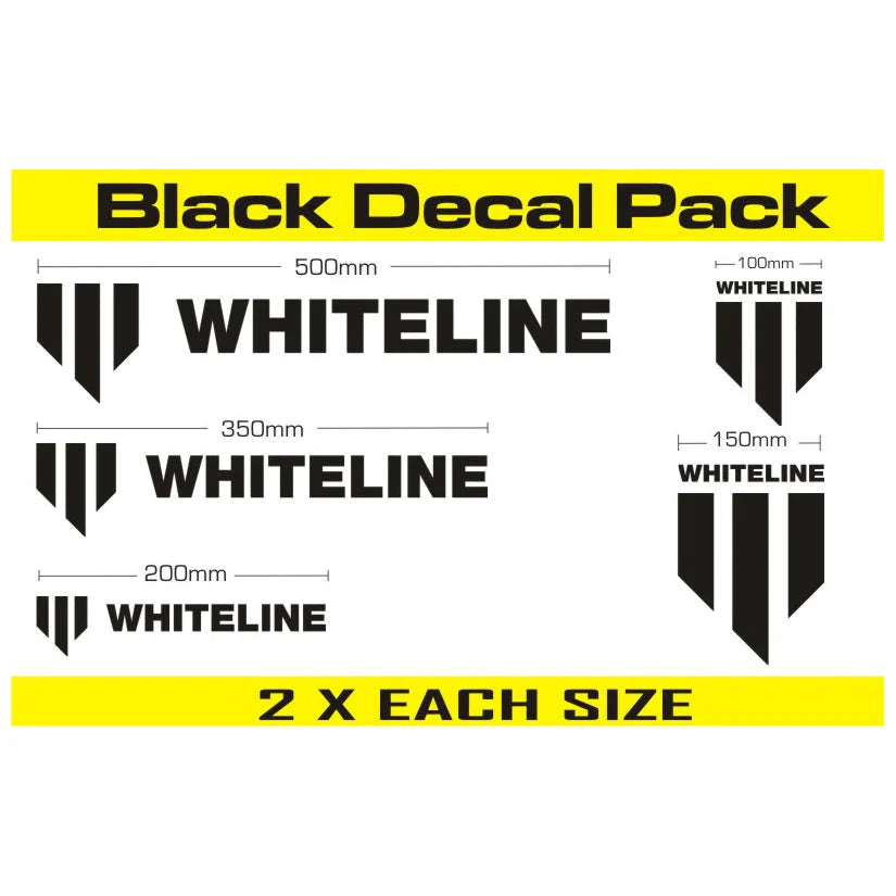 Whiteline Sticker Black Decals & Stickers
