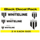 Whiteline Sticker Black Decals & Stickers